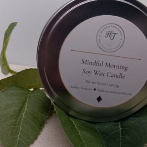 Mindful Morning Soy Wax Candle by Hidden Treasures
