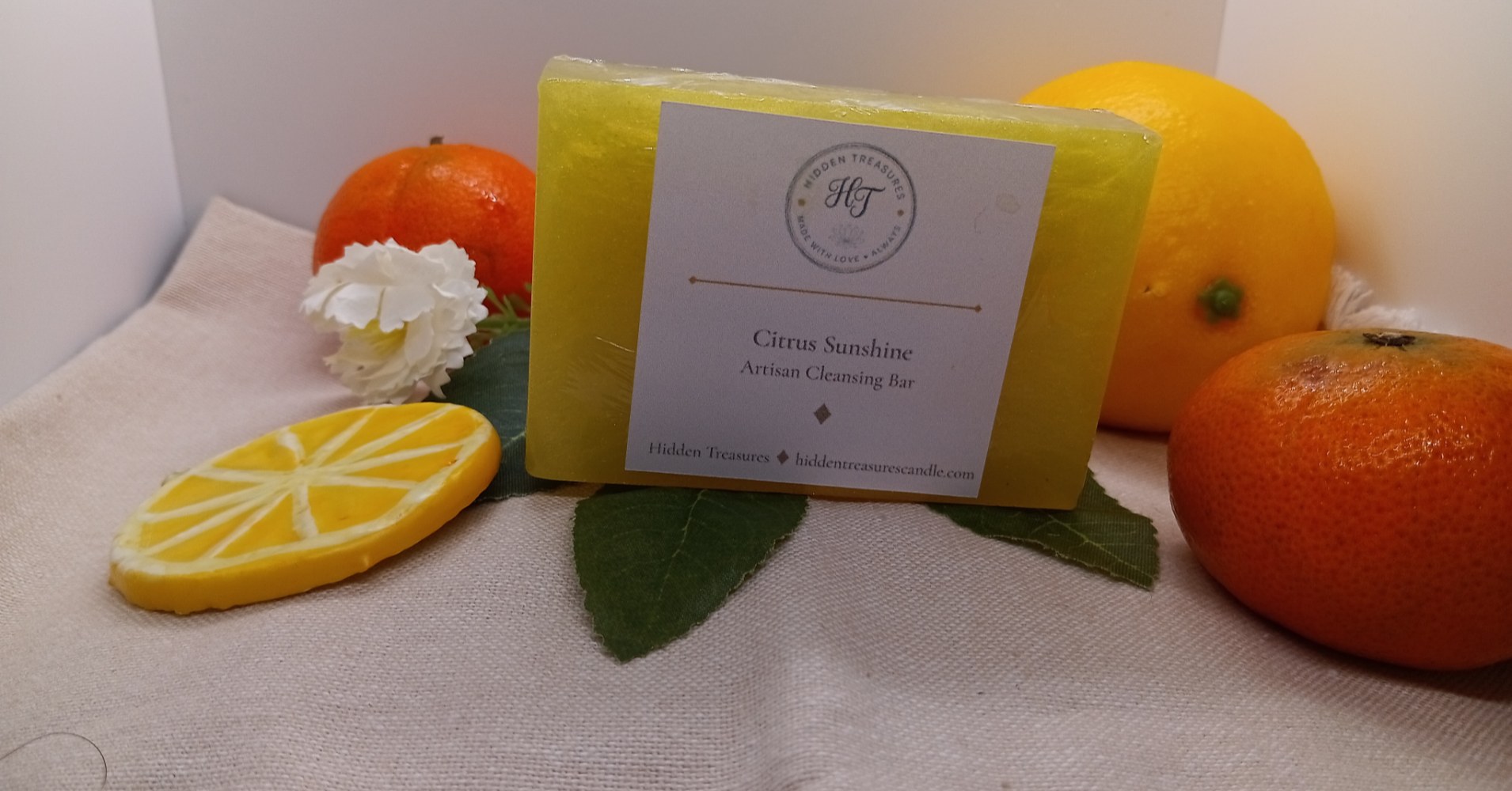 Citrus Sunshine Artisan Cleansing Bar by Hidden Treasures